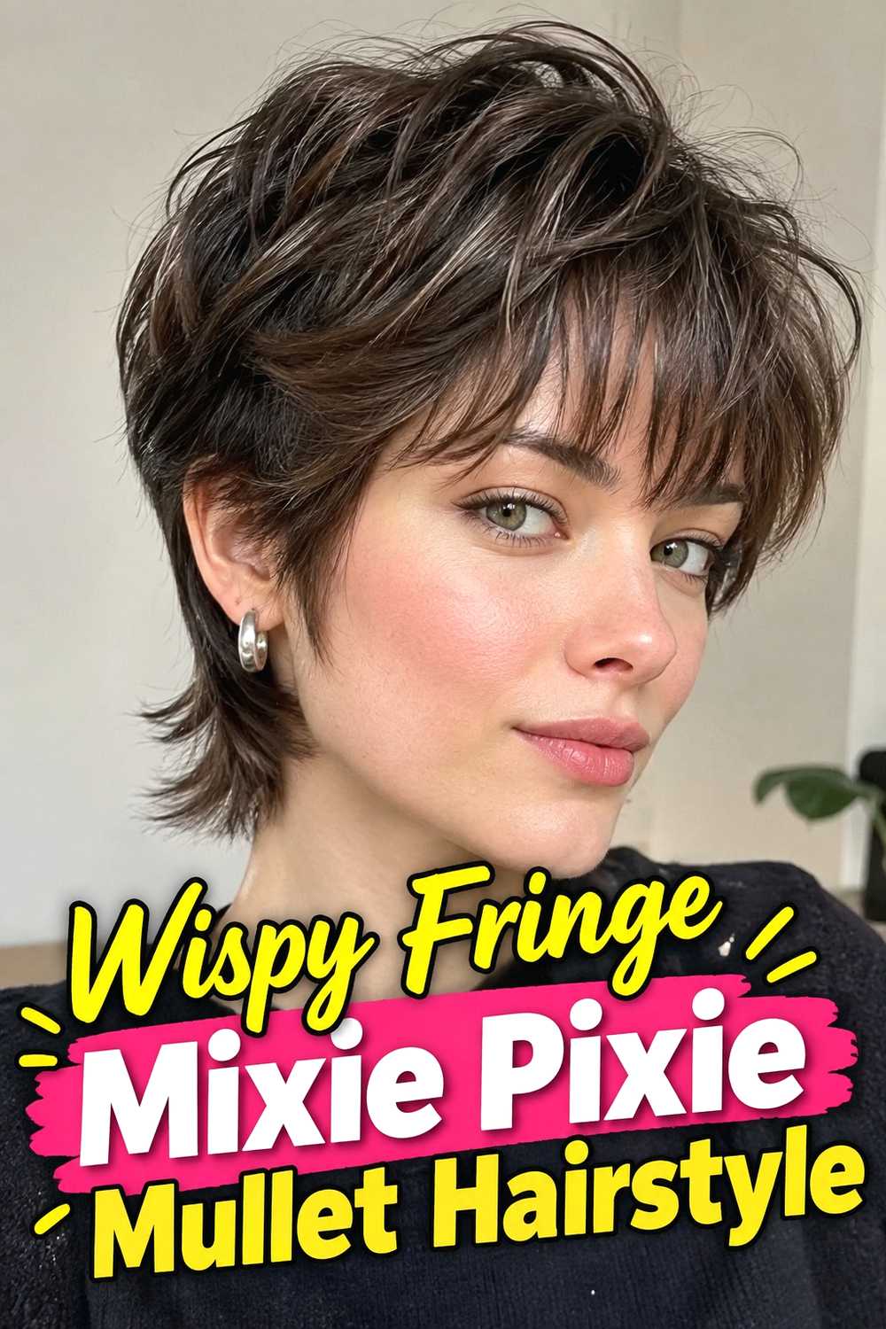 6. Wispy Fringe Mixie Pixie Mullet Hairstyle