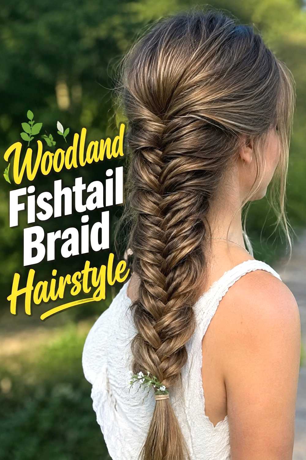 2. Woodland Fishtail Braid Hairstyle