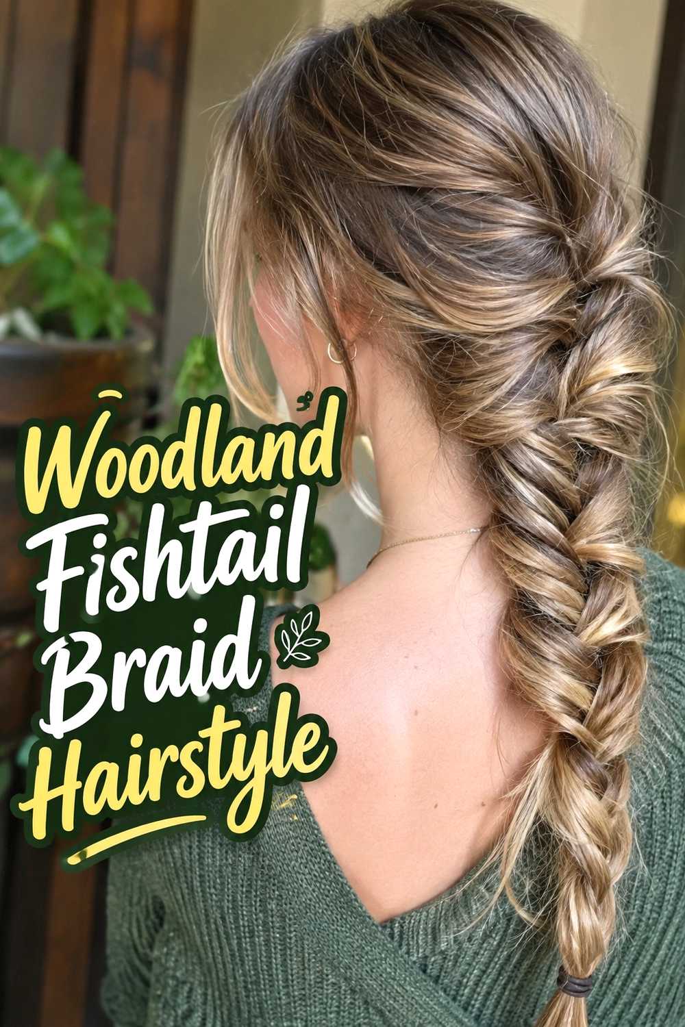 4. Woodland Fishtail Braid Hairstyle