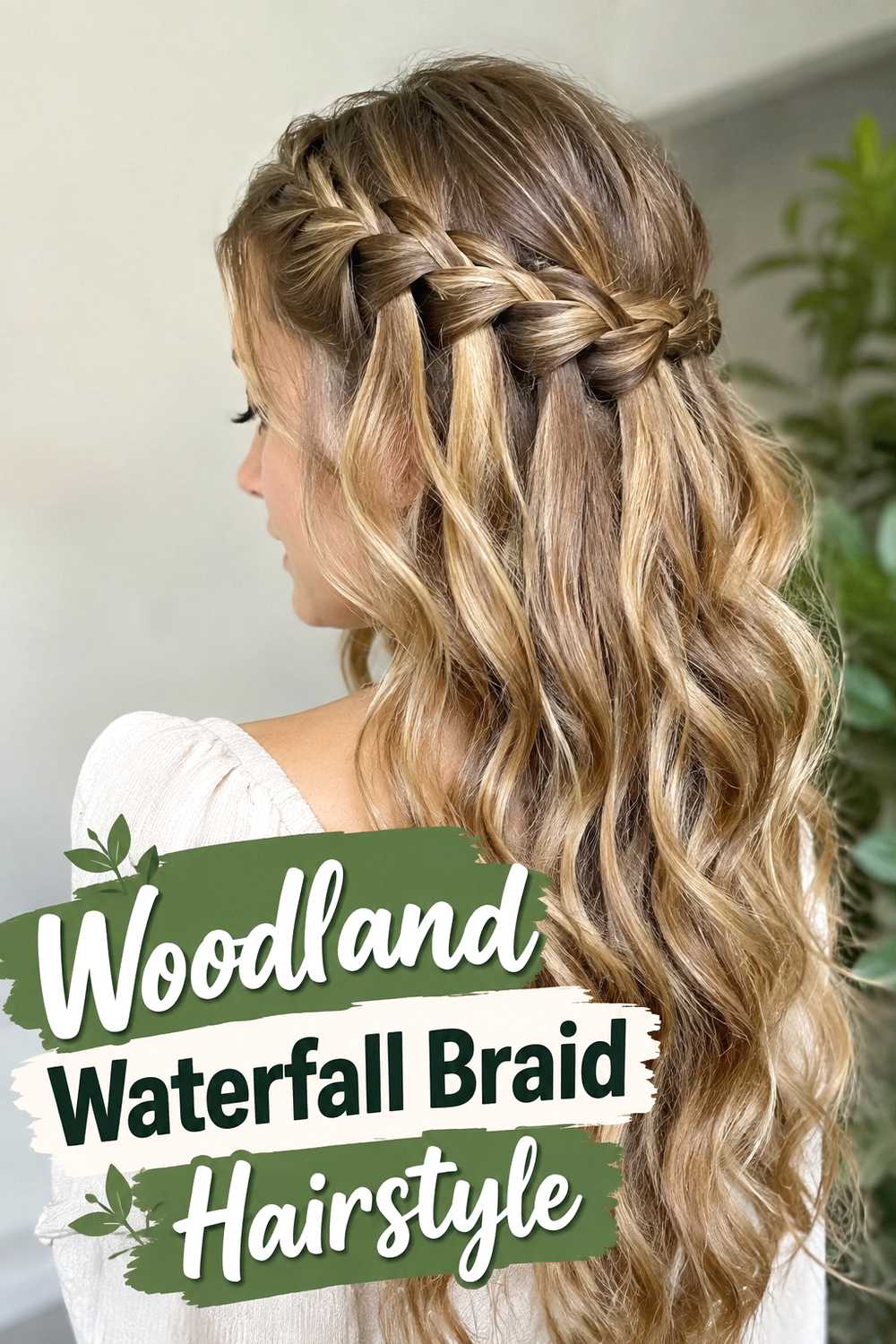 11. Woodland Waterfall Braid Hairstyle