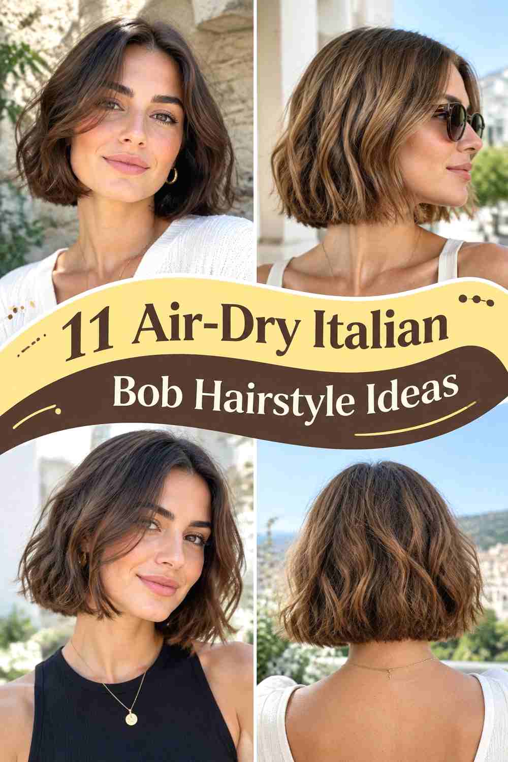 11 Air-Dry Italian Bob Hairstyle Ideas