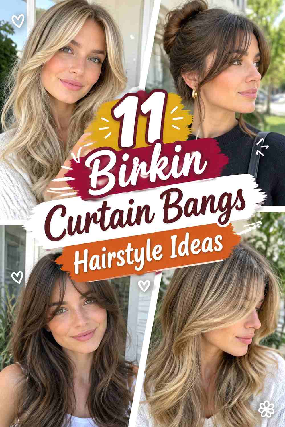 11 Birkin Curtain Bangs Hairstyle Ideas