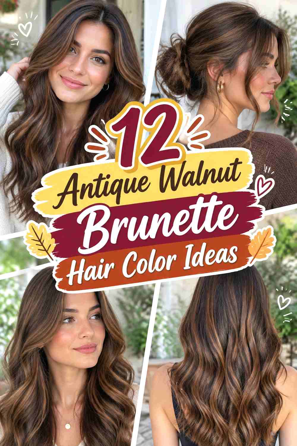 12 Antique Walnut Brunette Hair Color Ideas