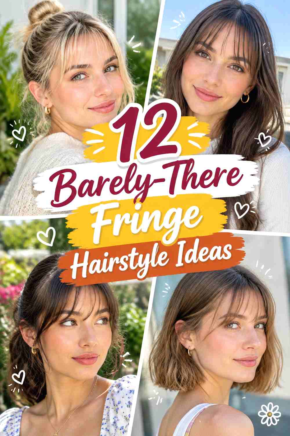 12 Barely-There Fringe Hairstyle Ideas