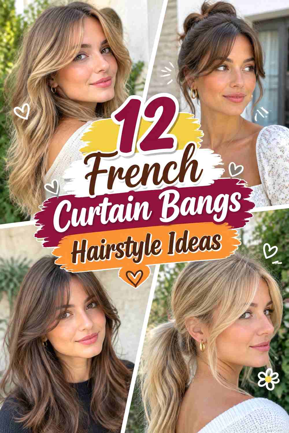 12 French Curtain Bangs Hairstyle Ideas