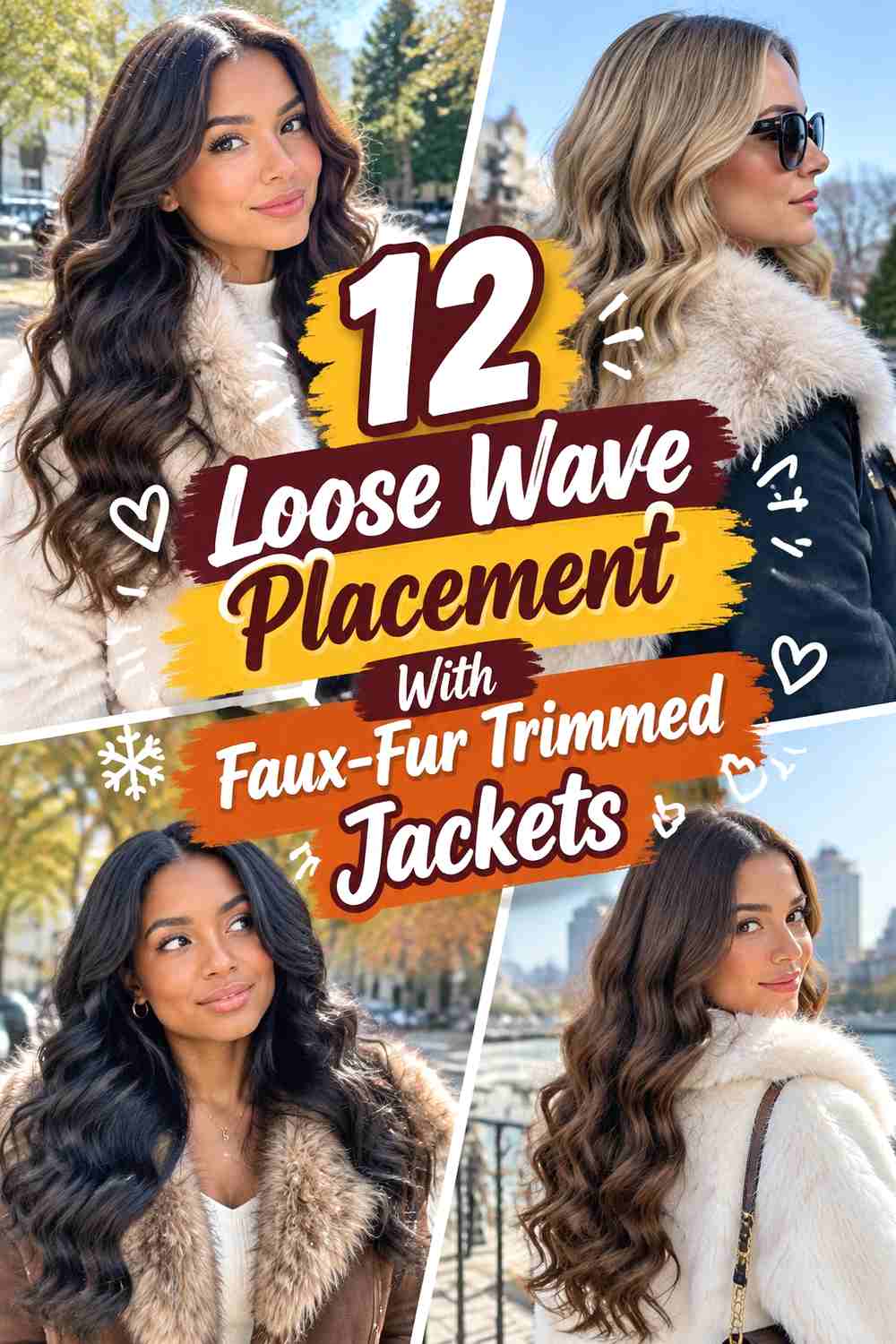 12 Loose Wave Placement With Faux-Fur Trimmed Jackets