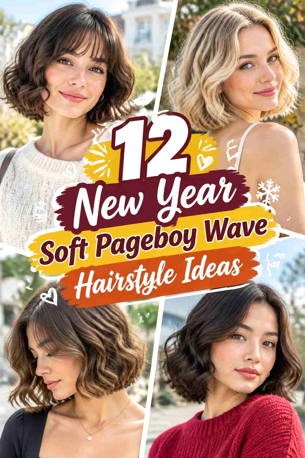 12 New Year Soft Pageboy Wave Hairstyle Ideas