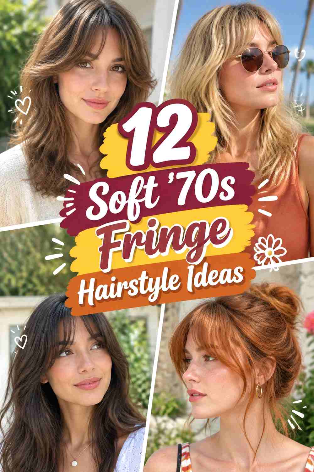 12 Soft ’70s Fringe Hairstyle Ideas