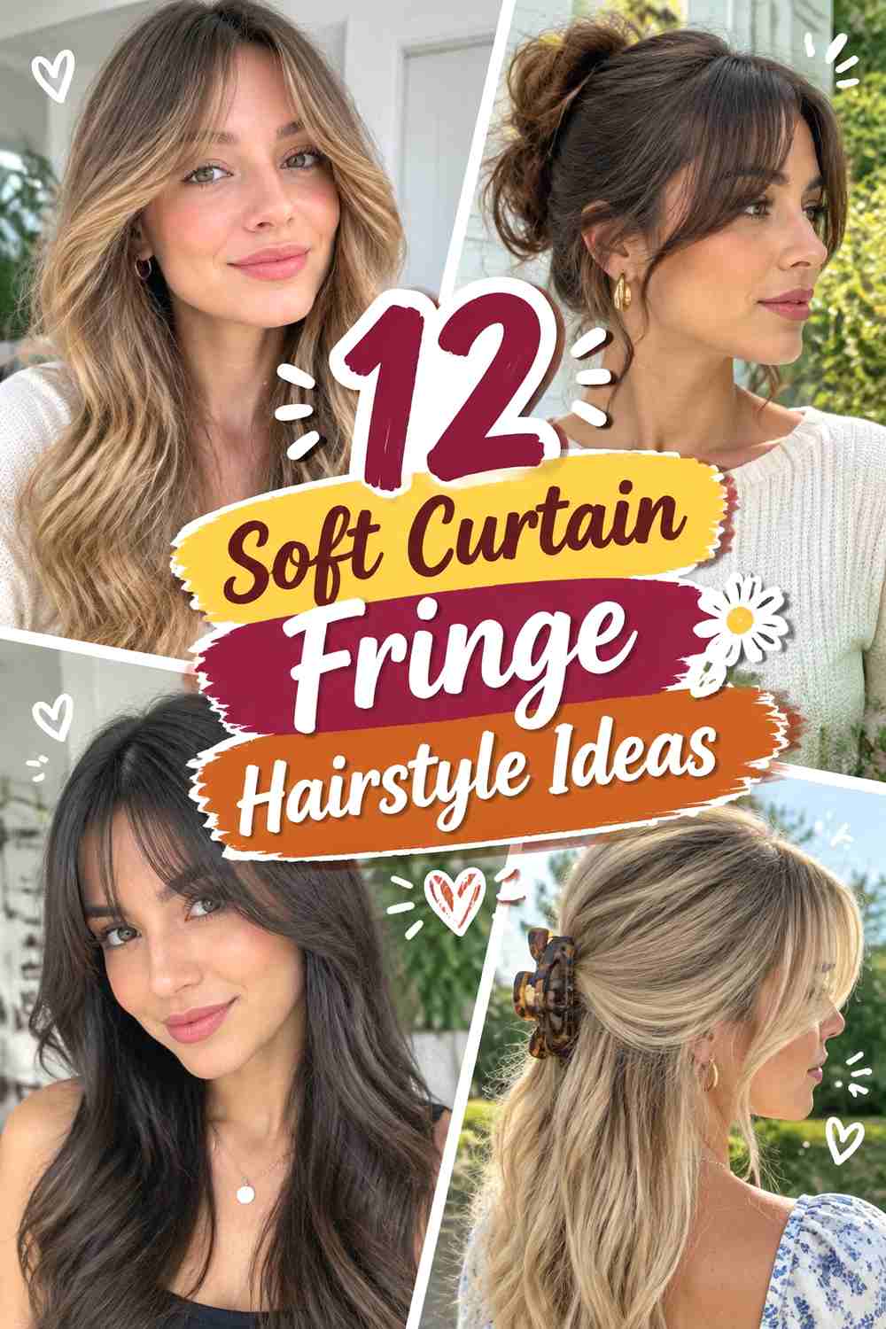 12 Soft Curtain Fringe Hairstyle Ideas