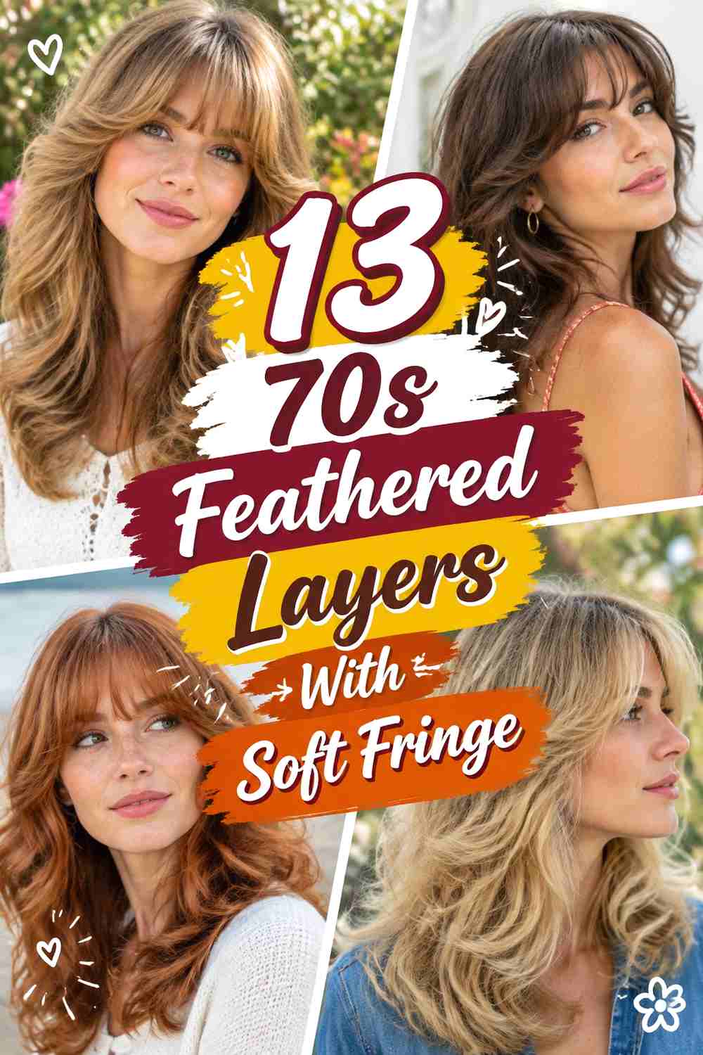 13 70s Feathered Layers With Soft Fringe