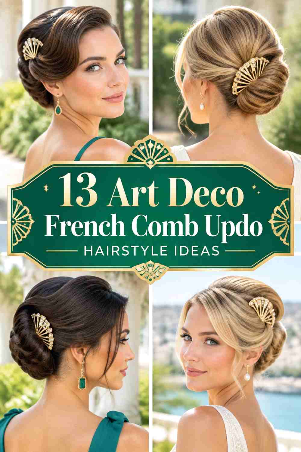 13 Art Deco French Comb Updo Hairstyle Ideas
