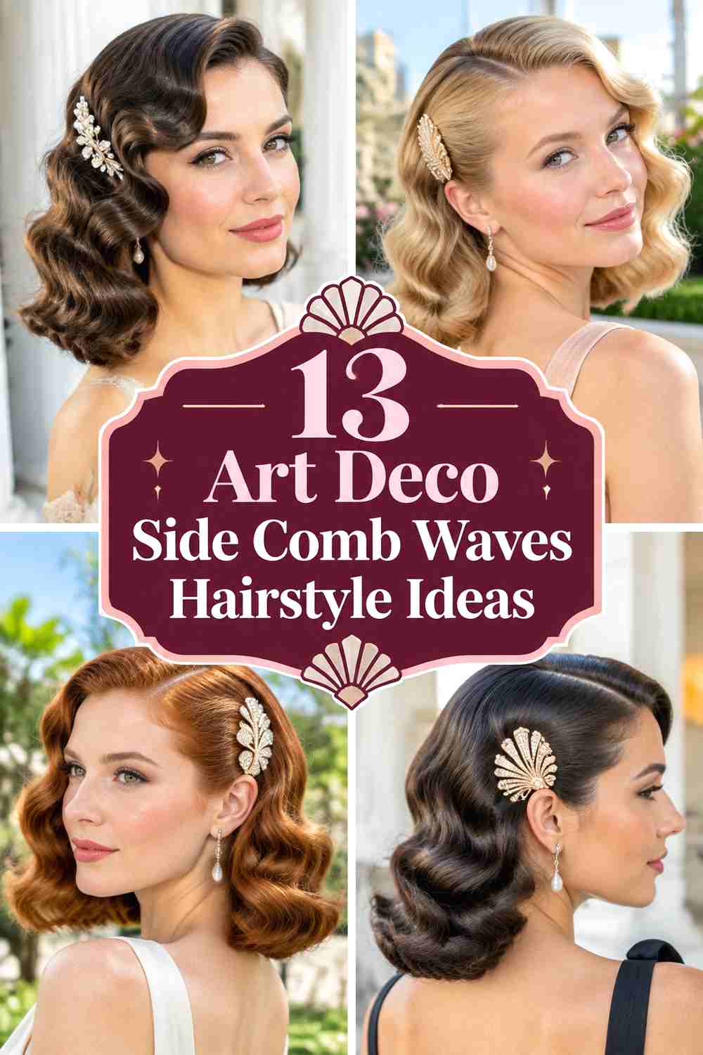 13 Art Deco Side Comb Waves Hairstyle Ideas