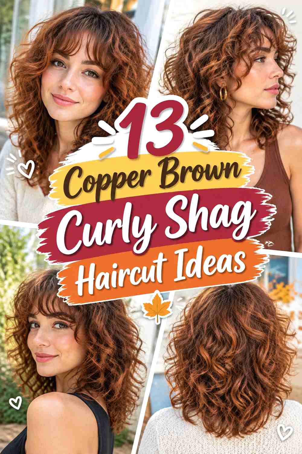 13 Copper Brown Curly Shag Haircut Ideas