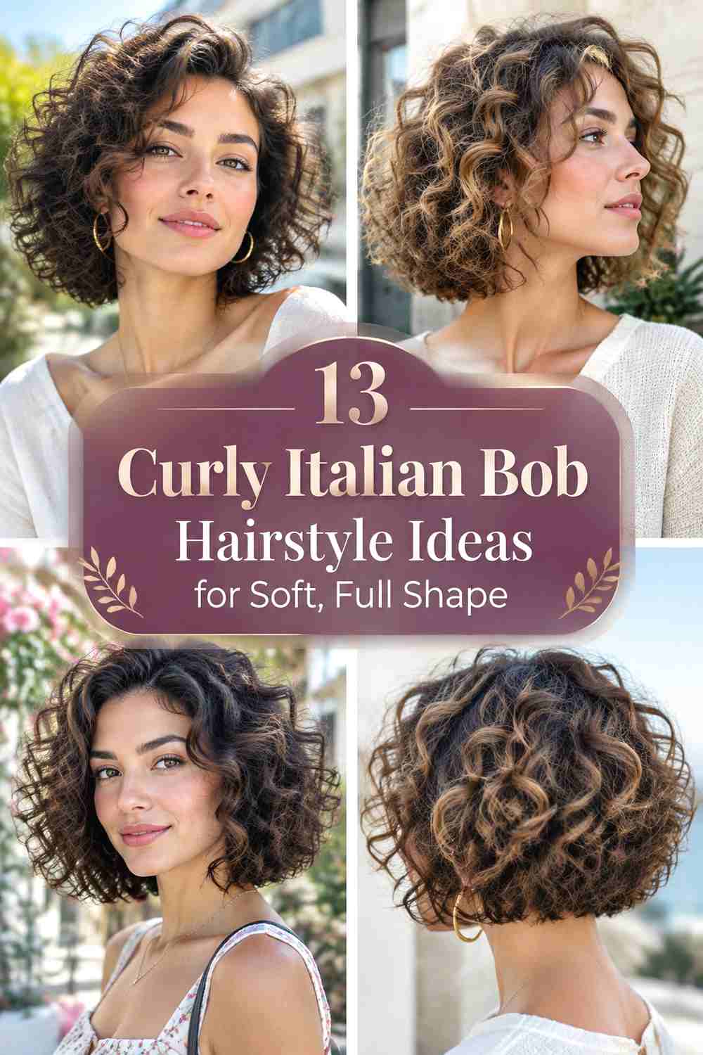 13 Curly Italian Bob Hairstyle Ideas for Soft, Full Shape