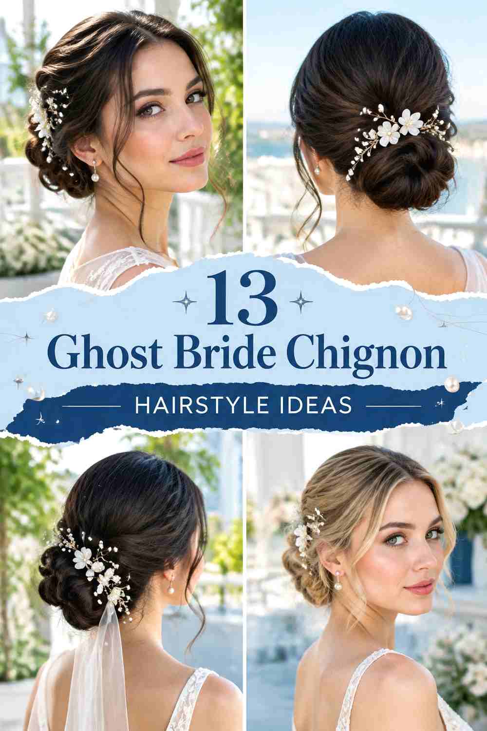 13 Ghost Bride Chignon Hairstyle Ideas