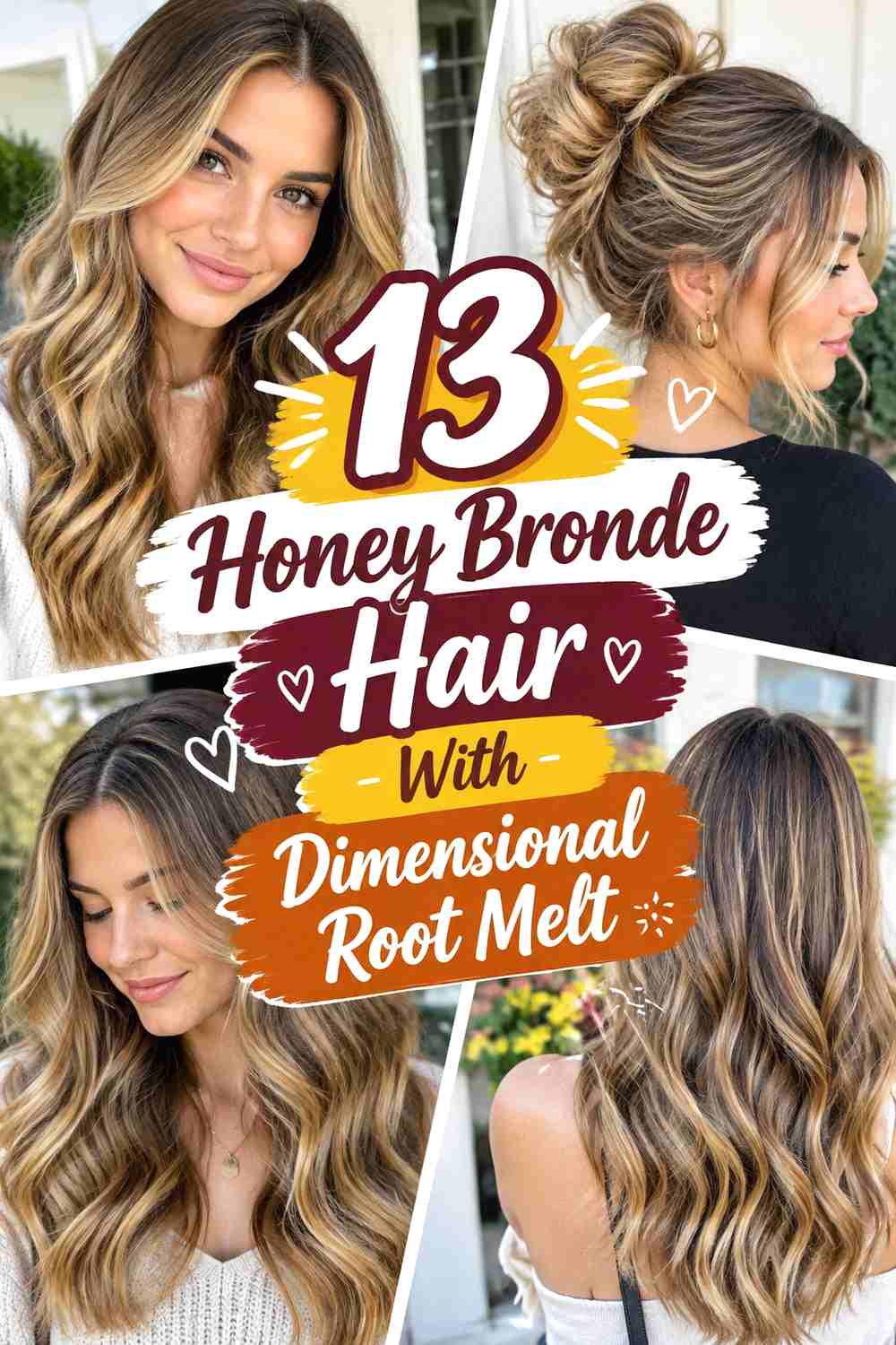 13 Honey Bronde Hair With Dimensional Root Melt