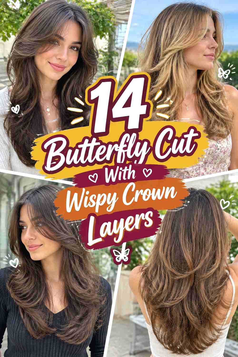 14 Butterfly Cut With Wispy Crown Layers