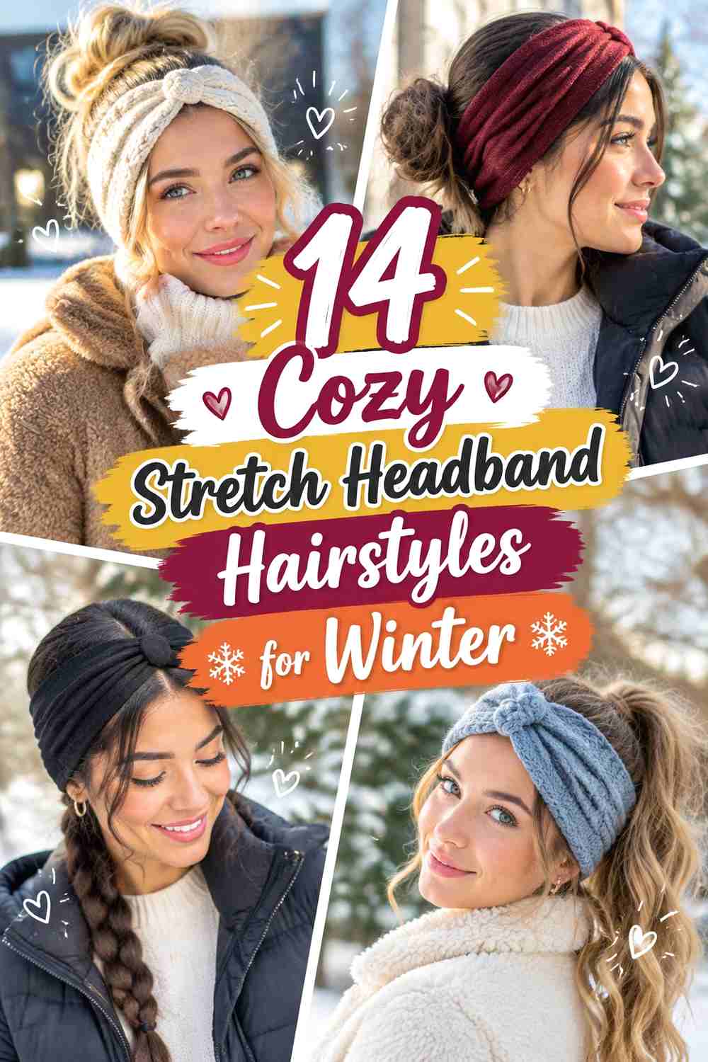 14 Cozy Stretch Headband Hairstyles for Winter