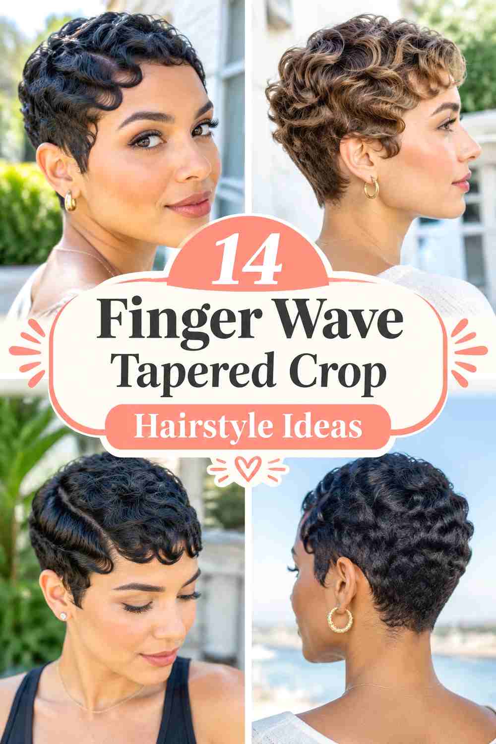 14 Finger Wave Tapered Crop Hairstyle Ideas