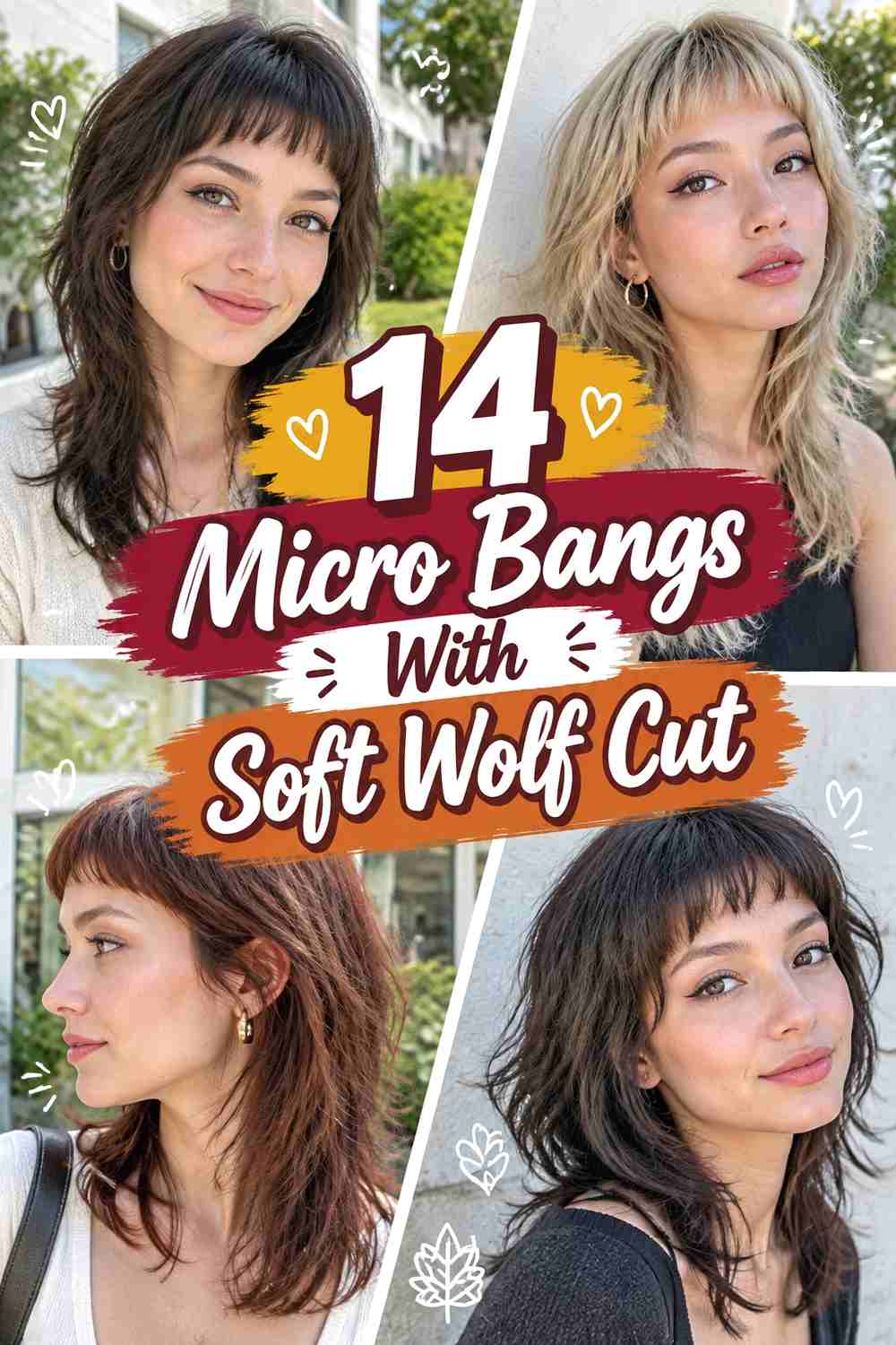 14 Micro Bangs With Soft Wolf Cut