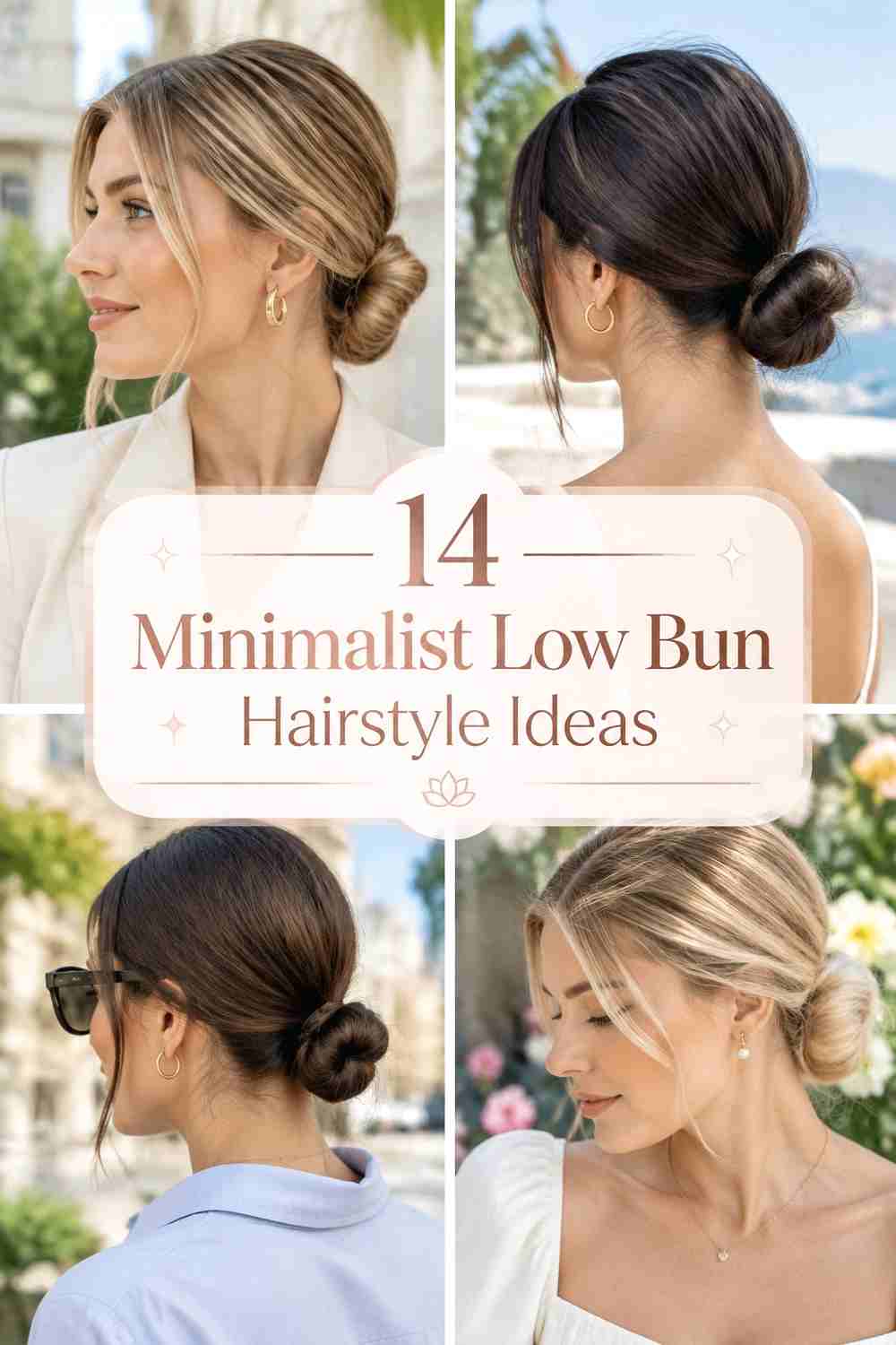 14 Minimalist Low Bun Hairstyle Ideas