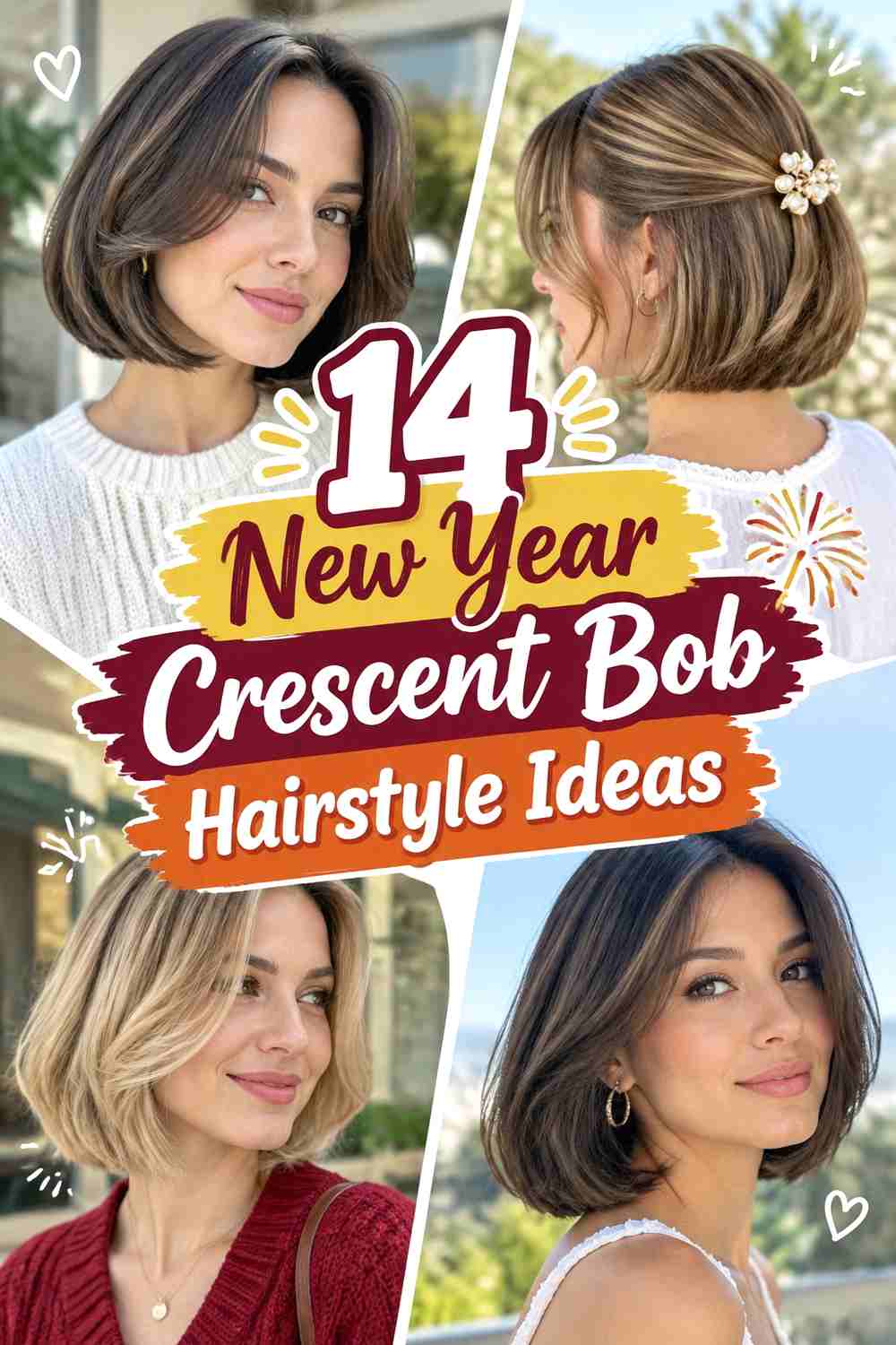 14 New Year Crescent Bob Hairstyle Ideas