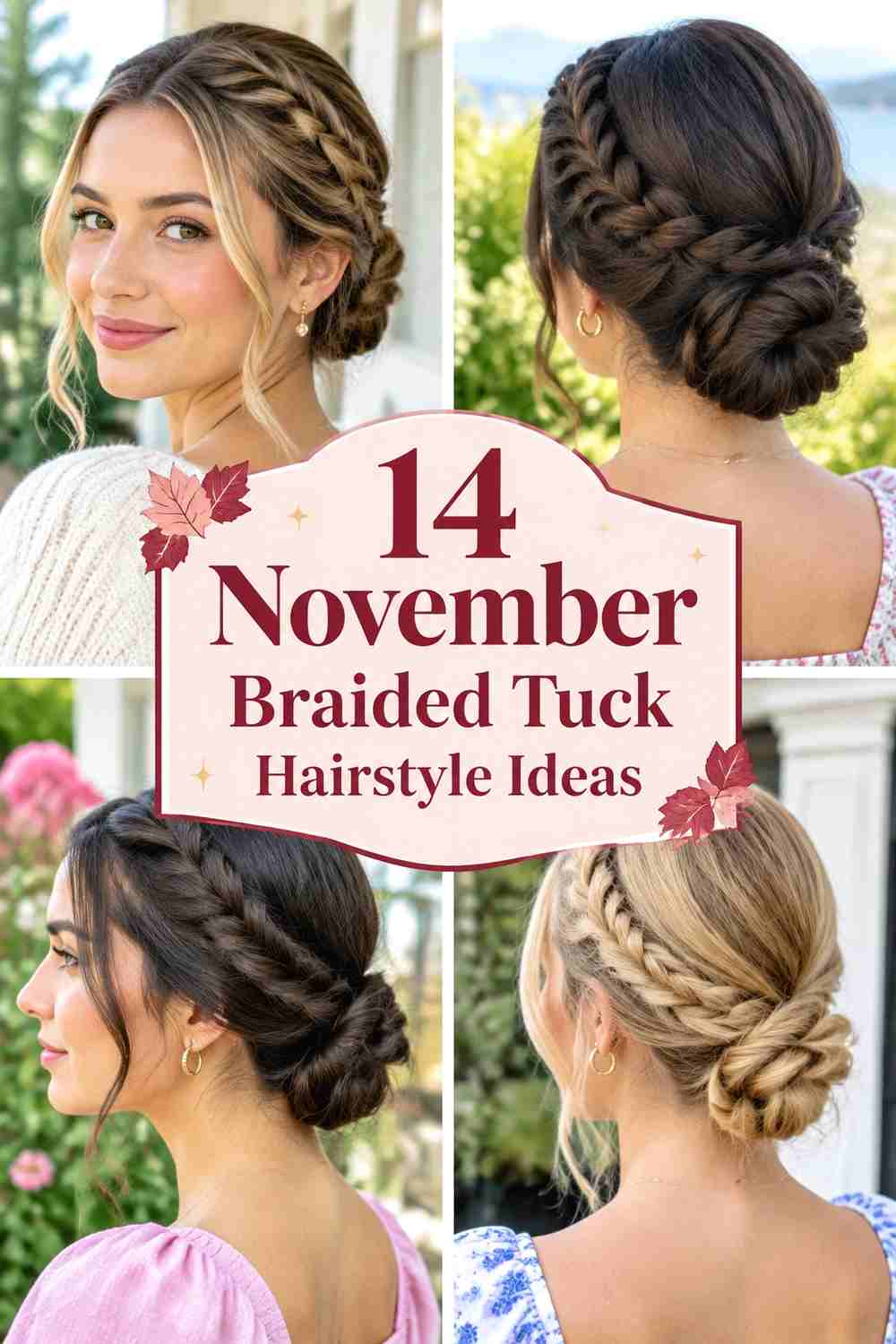 14 November Braided Tuck Hairstyle Ideas