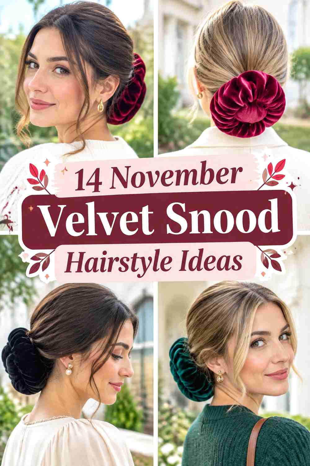 14 November Velvet Snood Hairstyle Ideas