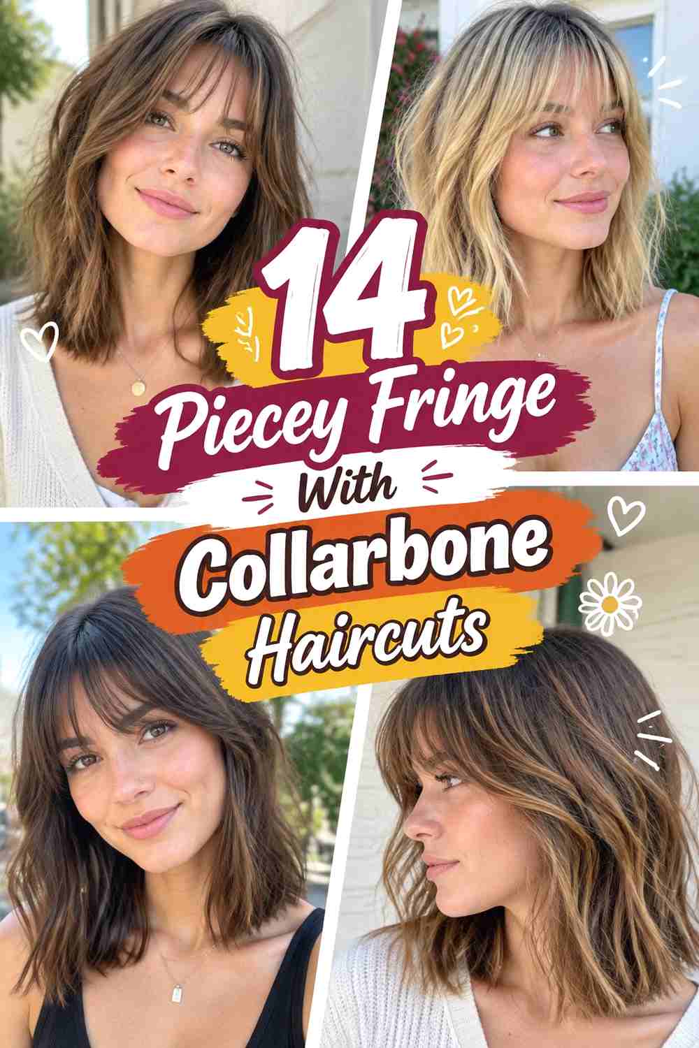 14 Piecey Fringe With Collarbone Haircuts