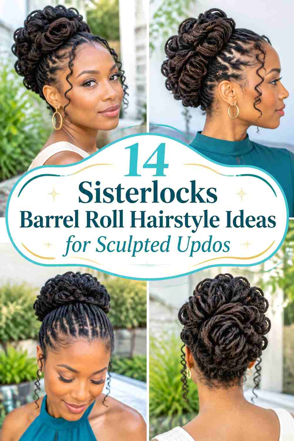 14 Sisterlocks Barrel Roll Hairstyle Ideas for Sculpted Updos