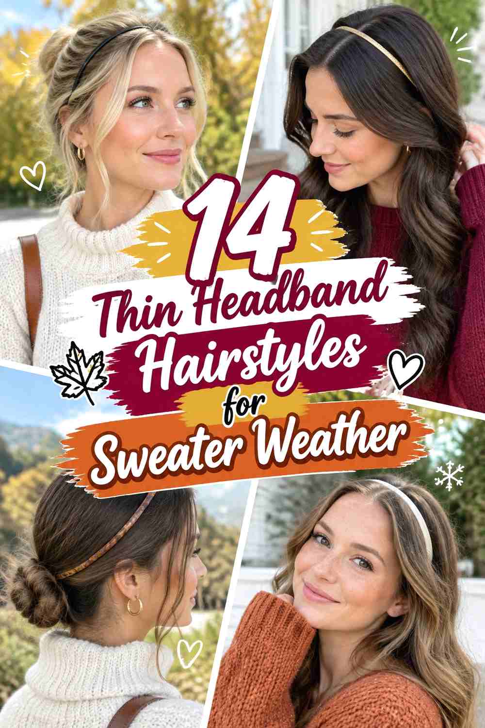 14 Thin Headband Hairstyles for Sweater Weather