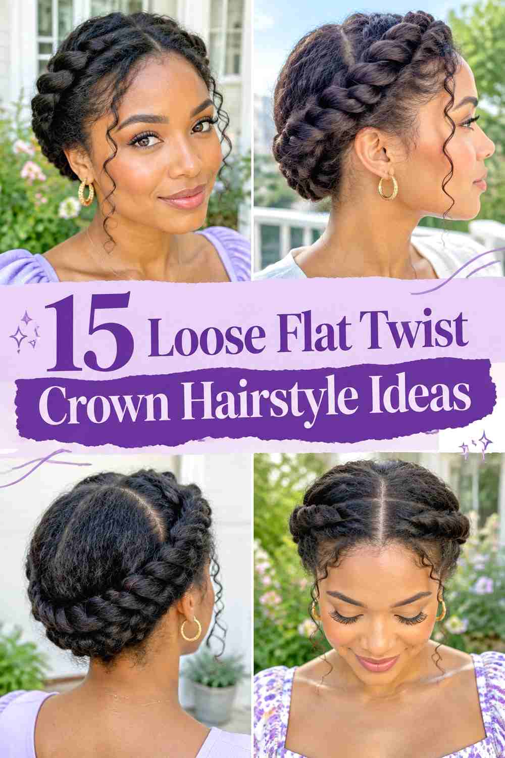 15 Loose Flat Twist Crown Hairstyle Ideas