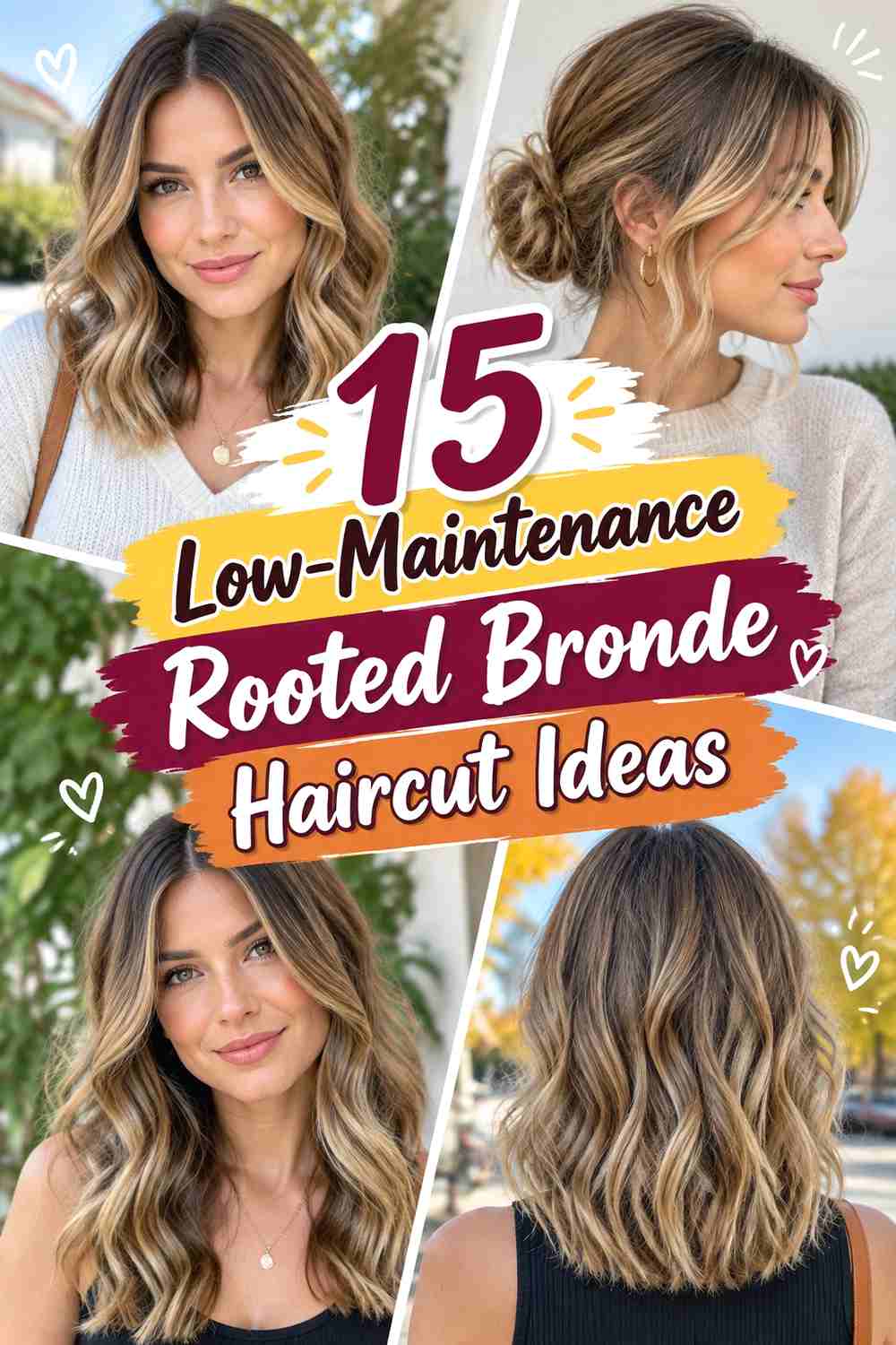 15 Low-Maintenance Rooted Bronde Haircut Ideas