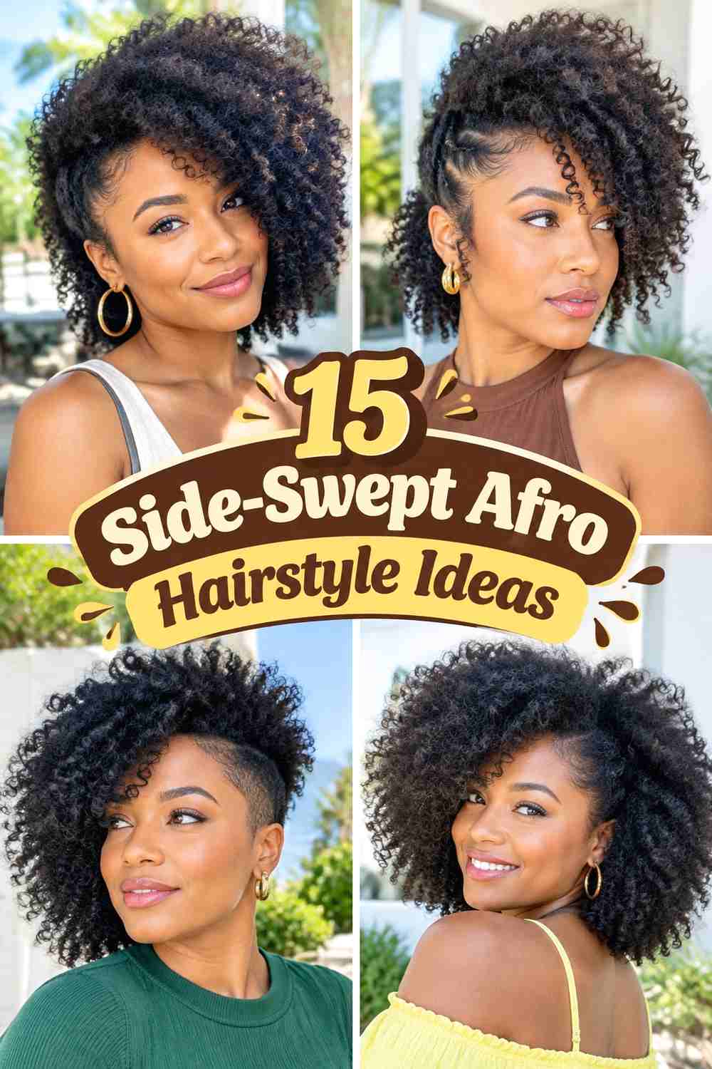 15 Side-Swept Afro Hairstyle Ideas