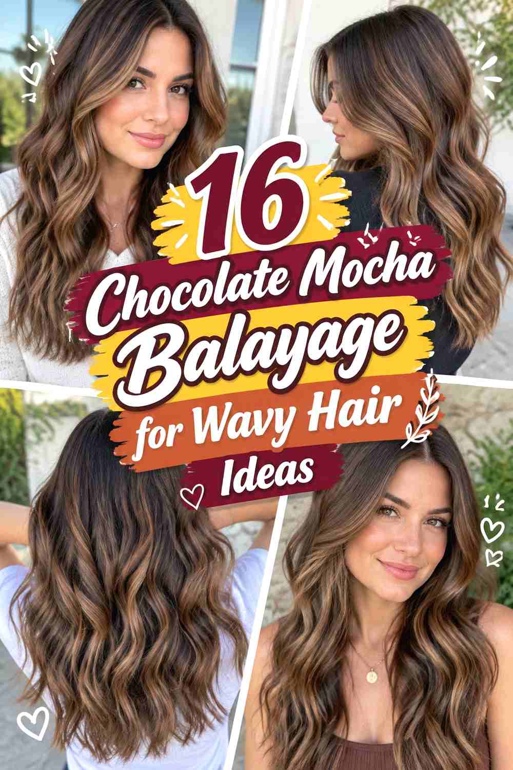 16 Chocolate Mocha Balayage for Wavy Hair Ideas