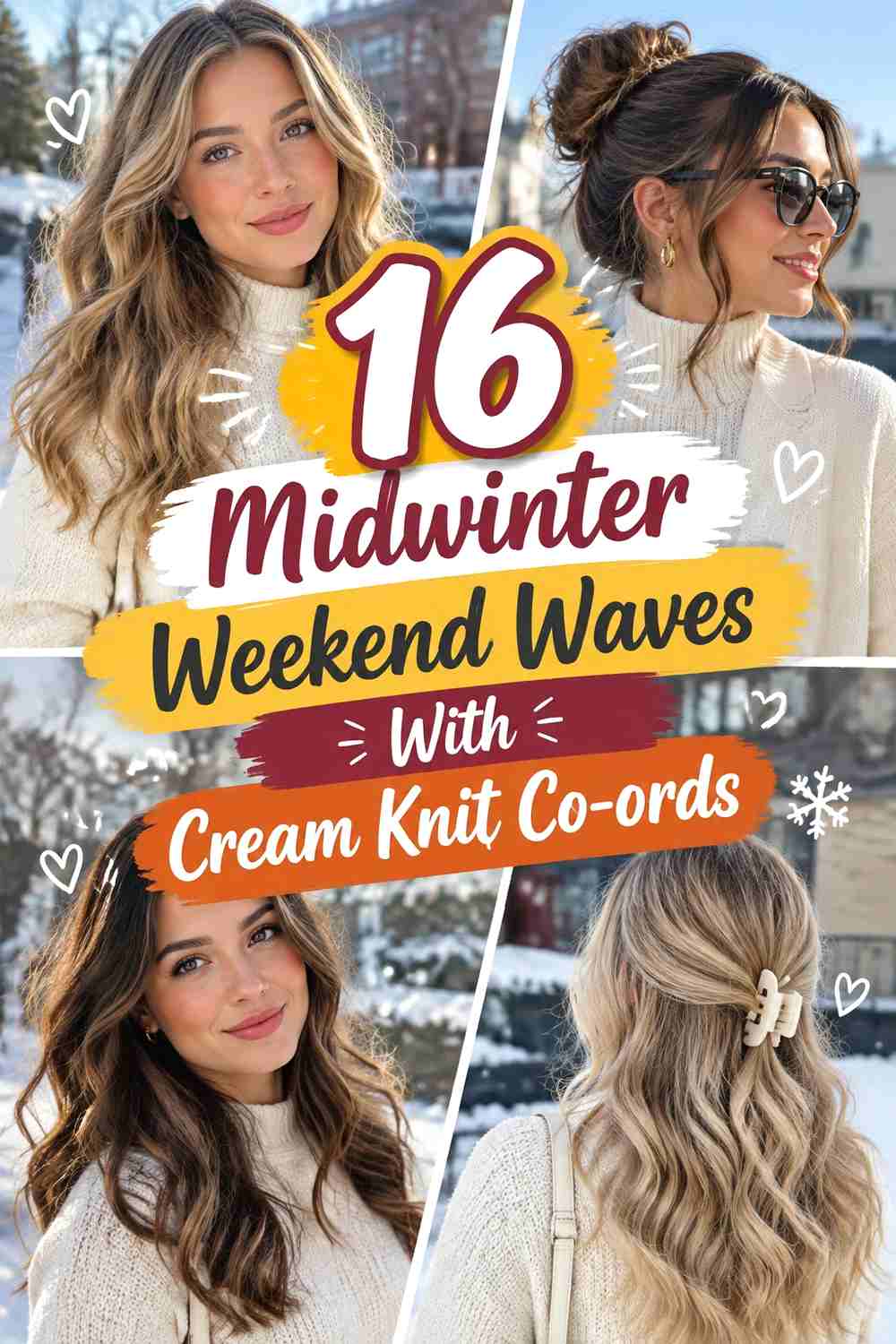 16 Midwinter Weekend Waves With Cream Knit Co-ords
