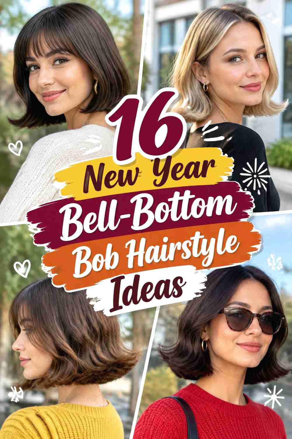 16 New Year Bell-Bottom Bob Hairstyle Ideas