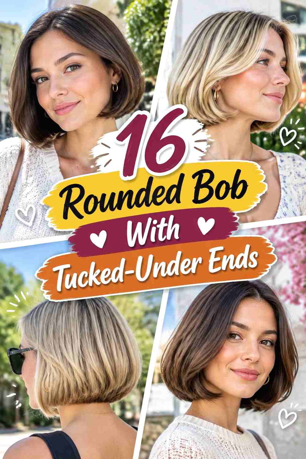 16 Rounded Bob With Tucked-Under Ends