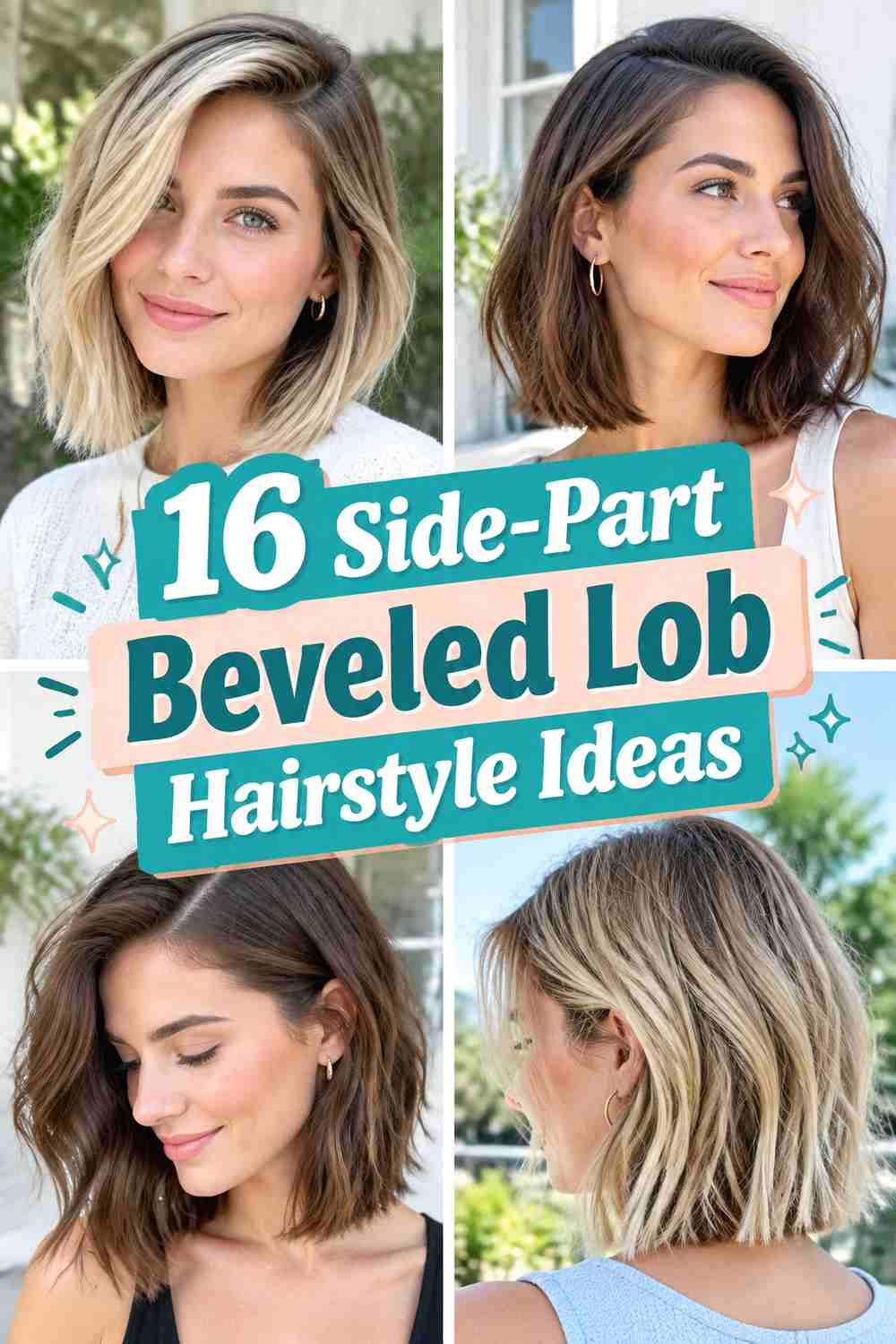 16 Side-Part Beveled Lob Hairstyle Ideas