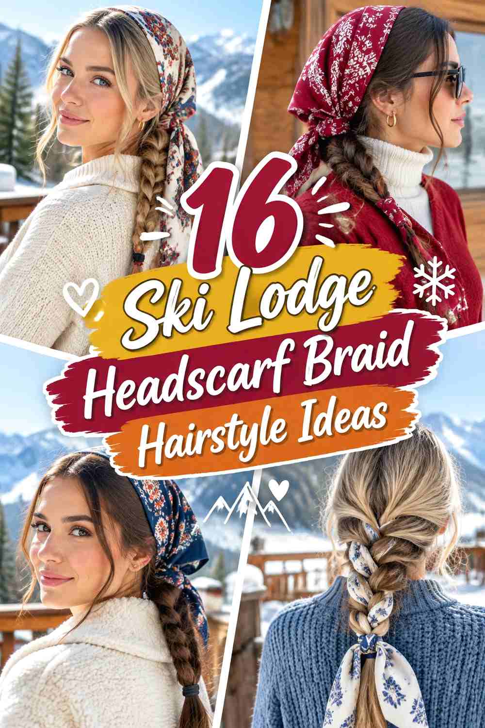 16 Ski Lodge Headscarf Braid Hairstyle Ideas