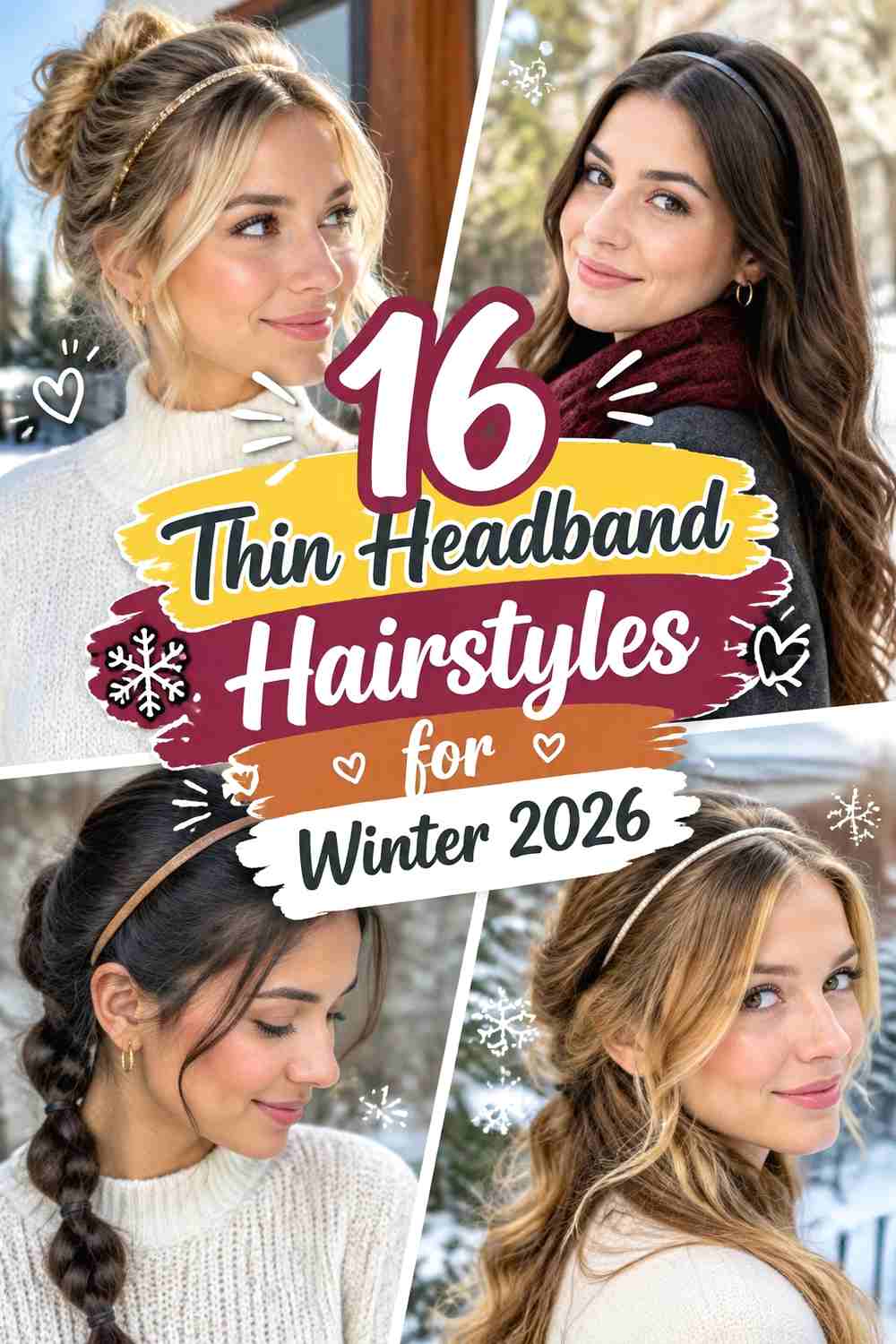 16 Thin Headband Hairstyles for Winter 2026