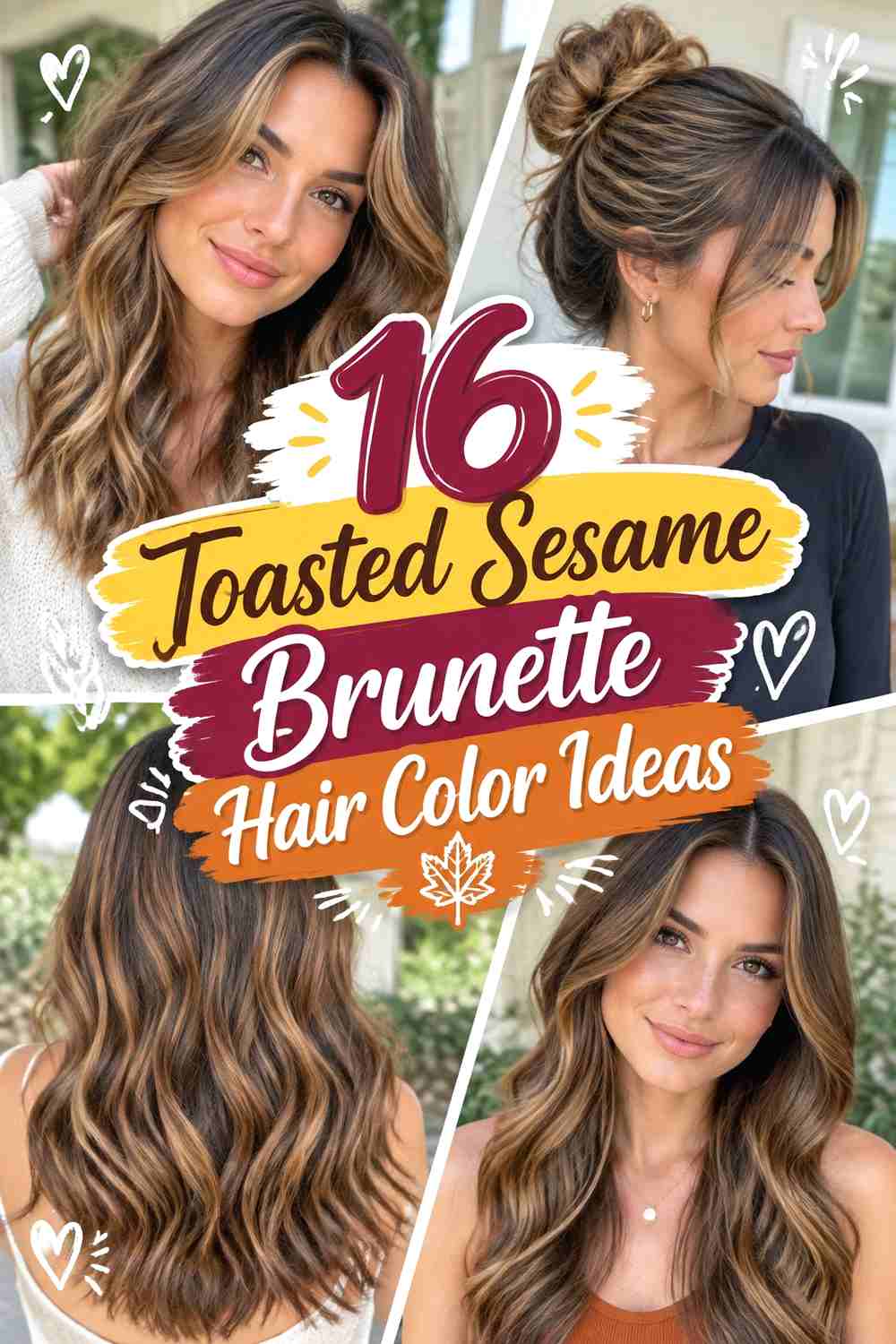 16 Toasted Sesame Brunette Hair Color Ideas