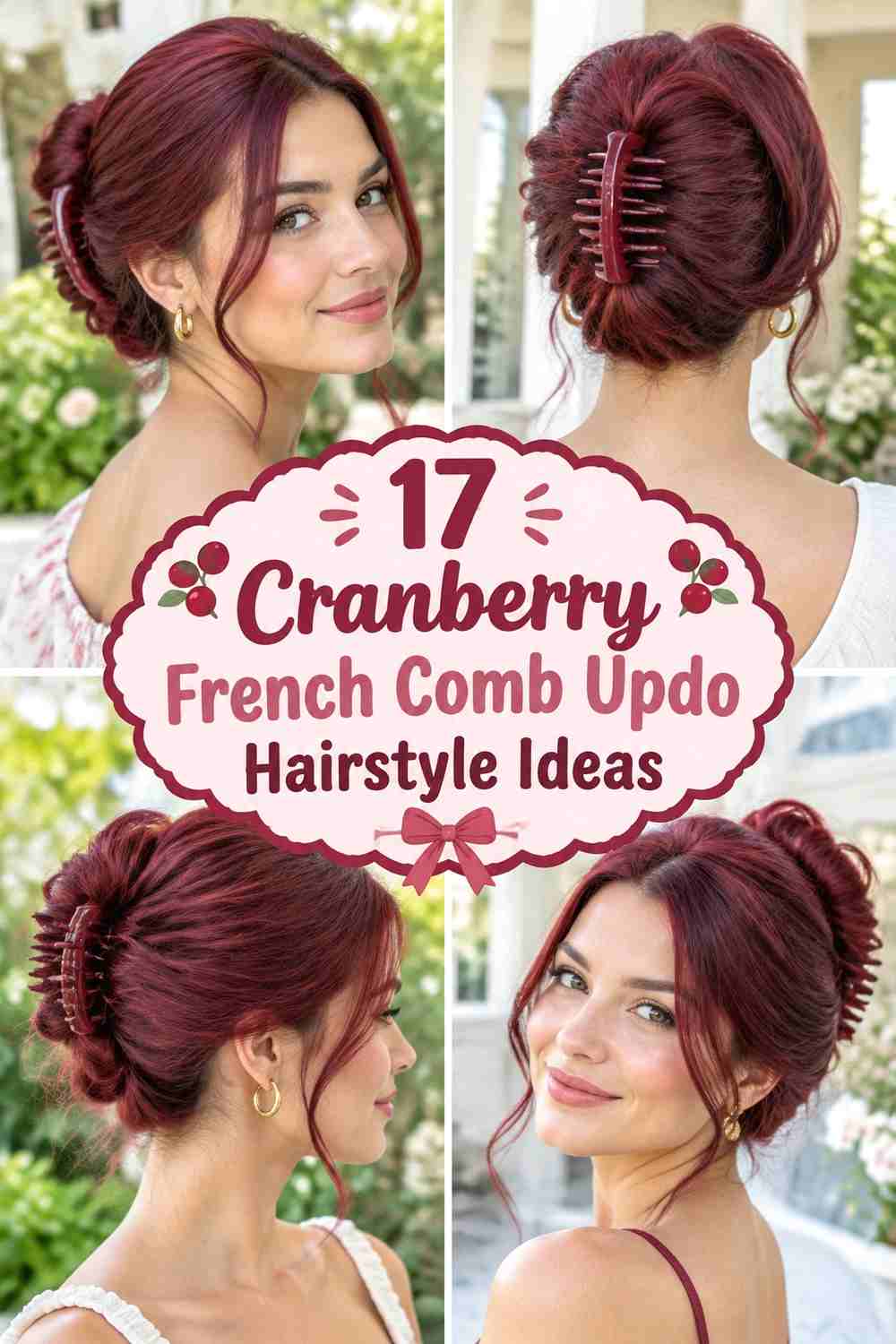 17 Cranberry French Comb Updo Hairstyle Ideas