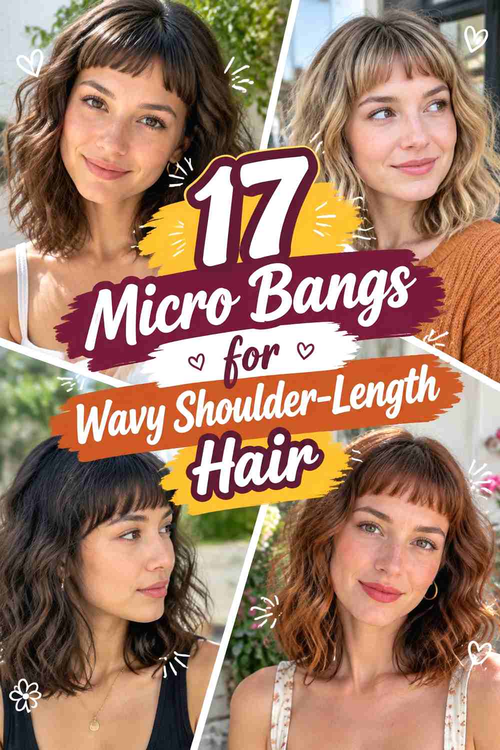 17 Micro Bangs for Wavy Shoulder-Length Hair