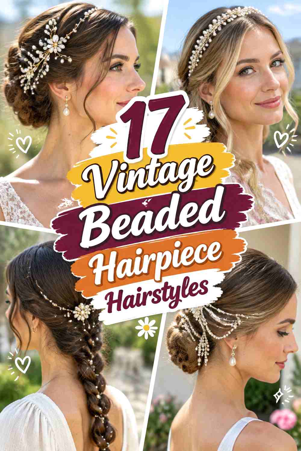 17 Vintage Beaded Hairpiece Hairstyles