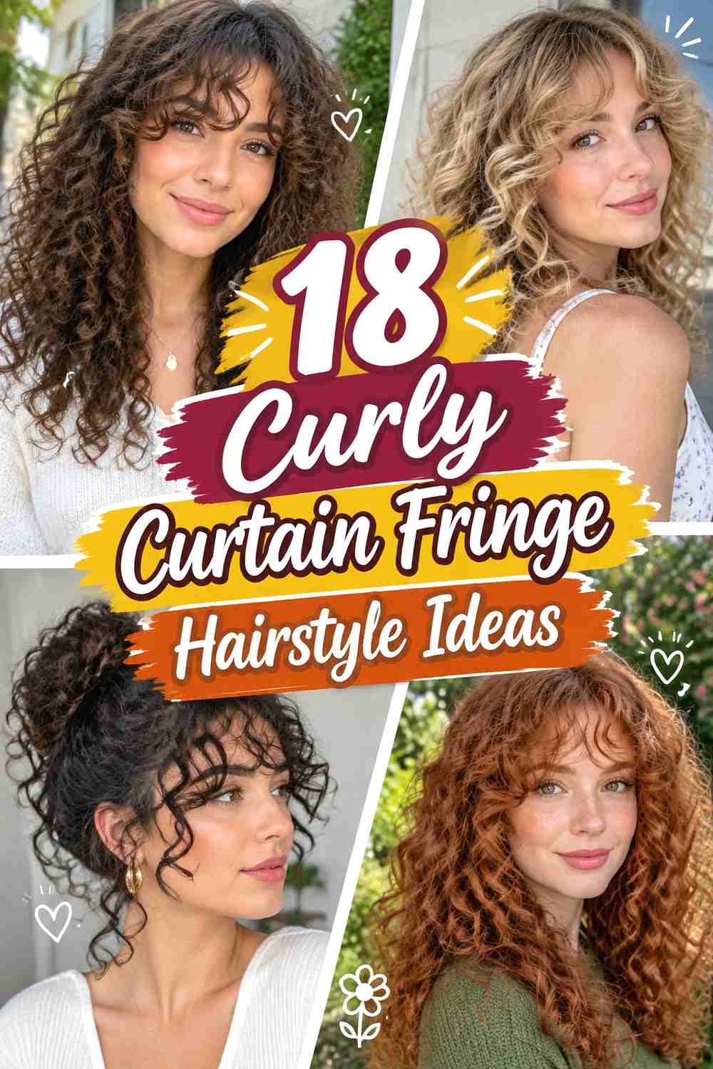 18 Curly Curtain Fringe Hairstyle Ideas