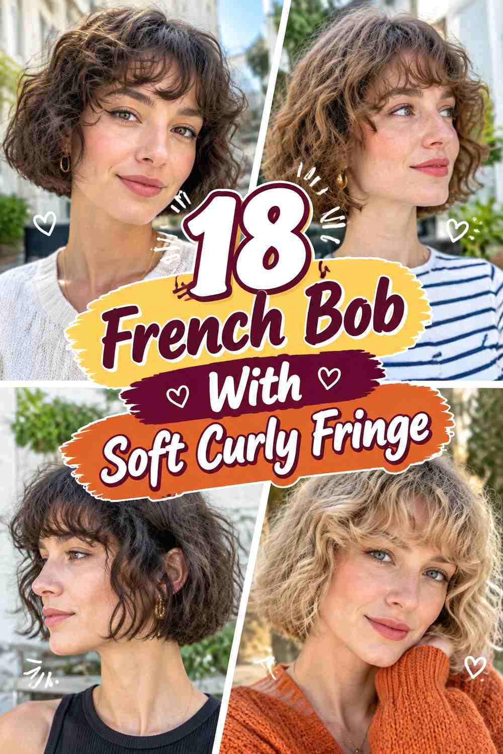 18 French Bob With Soft Curly Fringe