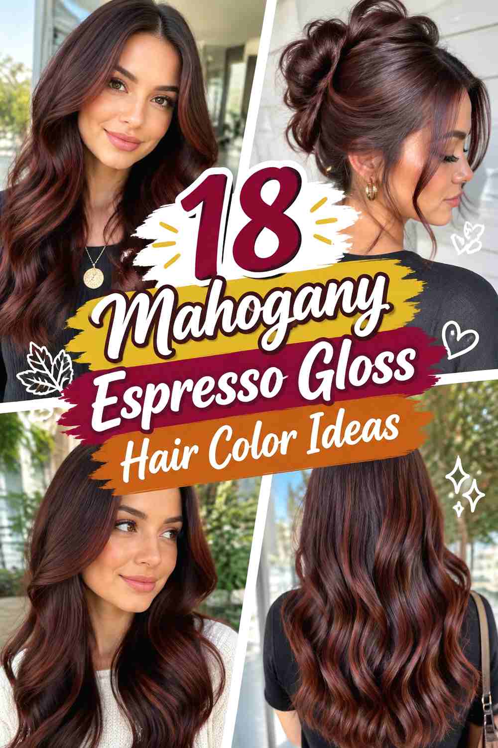 18 Mahogany Espresso Gloss Hair Color Ideas