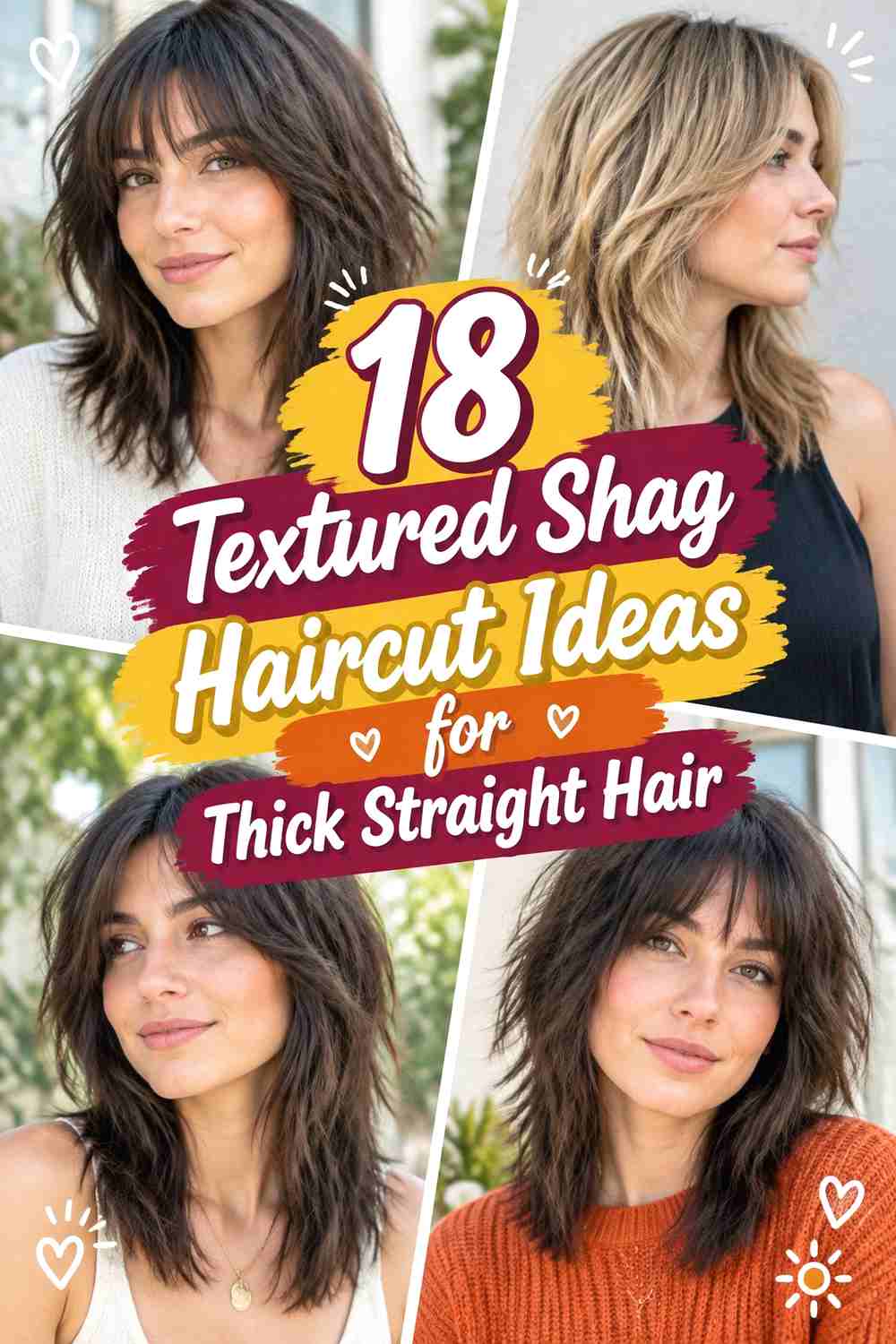 18 Textured Shag Haircut Ideas for Thick Straight Hair