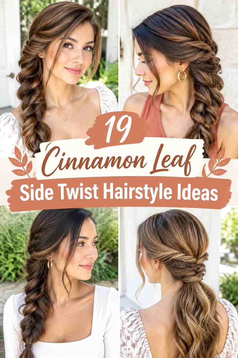 19 Cinnamon Leaf Side Twist Hairstyle Ideas